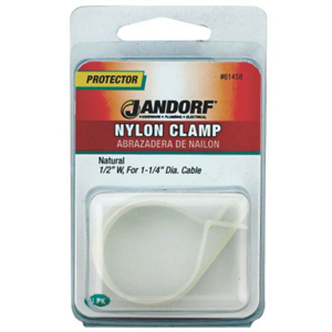 Specialty Hardw 61458 Nylon Clamp - Natural, 0.5 X 1.25