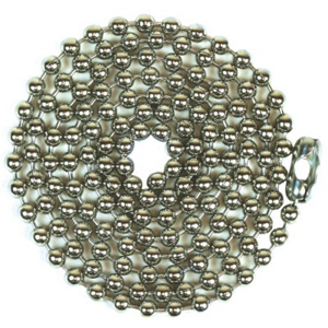 Specialty Hardw 94995 No. 10 Bead Chain With Connector - Nickel Plated, 3 Ft.
