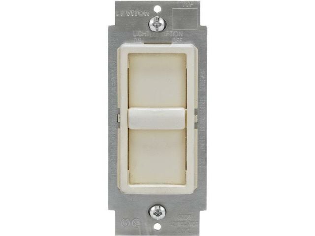 Leviton Mfg C28-06672-1lt Universal Slide Dimmer, Light Almond