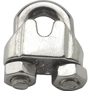 Mfg 260s-1/8 Cable Clamp Wire Stainless Steel 0.12 In.