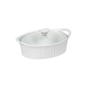 Kitchen 1105929 Baking Dish French White 1.5 Quart Oval Pack Of 2