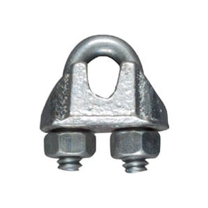 Hardware N248-278 0.12 In. Zinc Plated Wire Cable Clamp