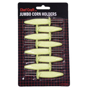 Craft 21075 Yellow Corn Holders - 6 Piece