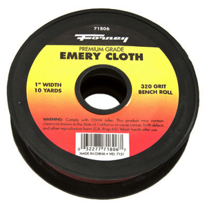 Industries Inc 71806 Cloth Emery 320 Grit 1 In. X 10 Yard