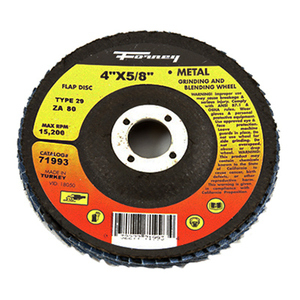 Industries Inc 71993 Disc Flap Type 29 80grit - 4 X 0.63 In.