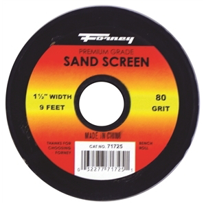 Industries Inc 71725 Sand Screen 80 Grit - 1.5 In. X 9 Ft.