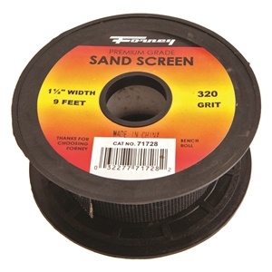 Industries Inc 71728 Sand Screen 320 Grit - 1.5 In. X 9 Ft.