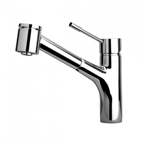 78pw576 Elba Single Handle Pull-out Kitchen Faucet, 2 Function Sprayer - Brushed Nickel