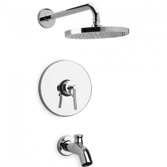 81pw697 Morellino Pressure Balance Valve Tub & Shower Set - Brushed Nickel