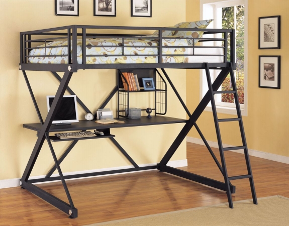 354-1171 Z Bedroom Full Size Study Loft Bunk Bed End Panel