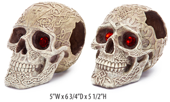 5 W X 6.75 D X 5.5 H In. Skull-gazers Assorted Styles