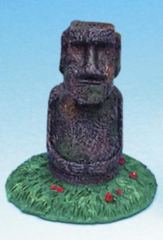 Aquarium Ornament Mini Easter Island Statue - 2.5 In.