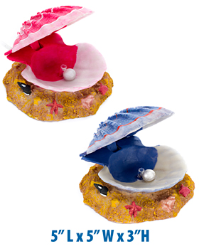 Penn Plax RR998 Clamshell Aquarium Ornament