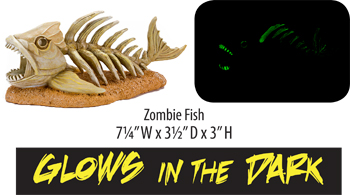 Zombie Fish Aquarium Ornament