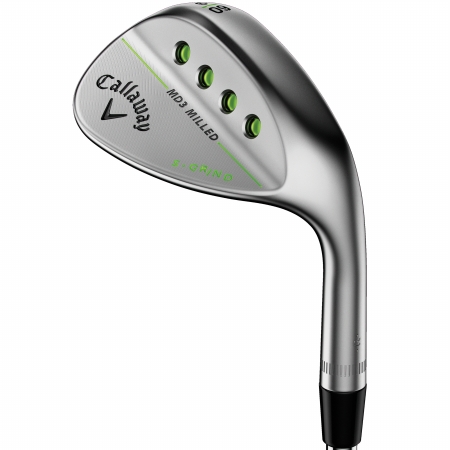 Callaway Men's MD3 Milled S-Grind Wedges - Chrome-Left Hand-60 Degree 09 Bounce-Dynamic Gold-Stiff