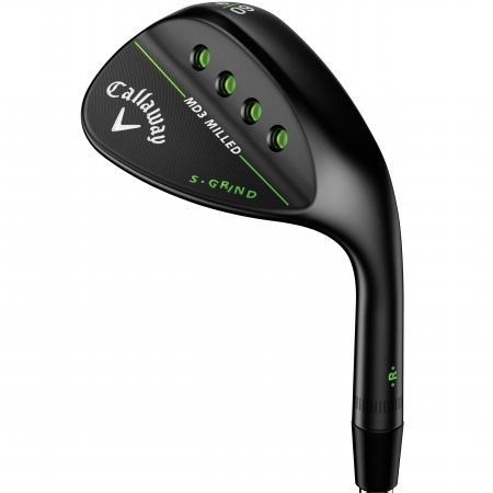 Callaway Men's MD3 Milled S-Grind Wedges - Black-Right Hand-58 Degree 09 Bounce-Dynamic Gold-Stiff