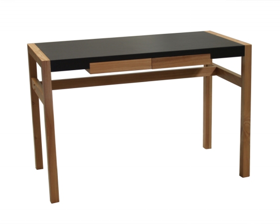 Cd16739 Rico Deluxe Desk, Leather Veneer Top With Solid Wood Frame