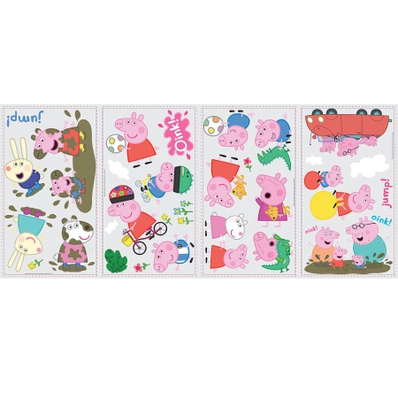 Peppa The Pig Peel And Stick Wall Decals