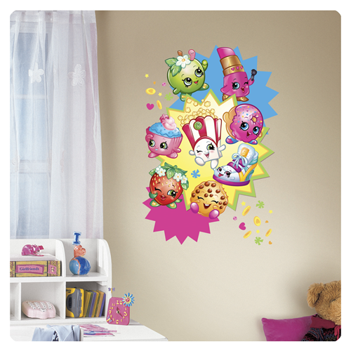 Shopkins Burst Peel And Stick Giant Wall Decals