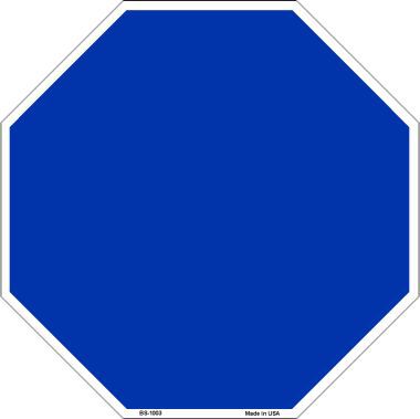 Bs-1003 Blue Dye Sublimation Octagon Metal Novelty Stop Sign