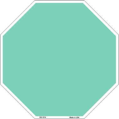 Bs-1014 Mint Dye Sublimation Octagon Metal Novelty Stop Sign