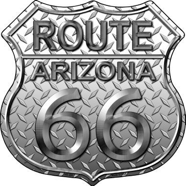 Hs-469 Route 66 Diamond Arizona Metal Novelty Highway Shield