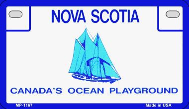 Smart Blonde MP-1167 Nova Scotia Province Background Metal Novelty Motorcycle License Plate Smart Blonde MP-1167 Nova Scotia Province Background Metal Novelty Motorcycle License Plate