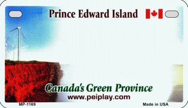 Smart Blonde MP-1169 Prince Edward Island Background Metal Novelty Motorcycle License Plate Smart Blonde MP-1169 Prince Edward Island Background Metal Novelty Motorcycle License Plate