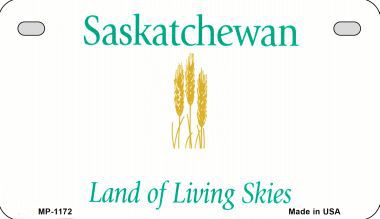 Smart Blonde MP-1172 Saskatchewan Province Background Metal Novelty Motorcycle License Plate Smart Blonde MP-1172 Saskatchewan Province Background Metal Novelty Motorcycle License Plate