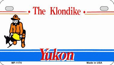 Smart Blonde MP-1174 Yukon Territory Background Metal Novelty Motorcycle License Plate Smart Blonde MP-1174 Yukon Territory Background Metal Novelty Motorcycle License Plate