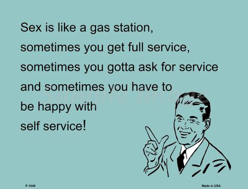 P-1048 Sex Is Like A Gas Station E-cards Metal Novelty Small Parking Sign