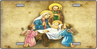Smart Blonde XMAS-09 Christmas Manger Metal Novelty License Plate Smart Blonde XMAS-09 Christmas Manger Metal Novelty License Plate