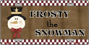 Smart Blonde XMAS-20 Frosty The Snowman Metal Novelty License Plate Smart Blonde XMAS-20 Frosty The Snowman Metal Novelty License Plate