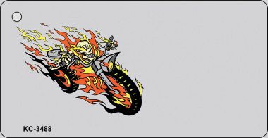 Smart Blonde KC-3488 Flame Motorcycle OffSet Novelty Key Chain