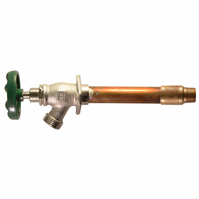456-10lf 10 In., Red Brass, Frost Free Wall Hydrant