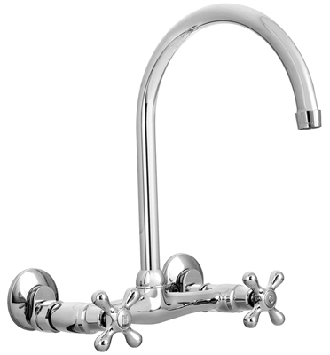 3192-k820 Chrome Wall Kitchen Faucet
