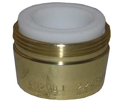 Larsen Supply Co., Inc. 09-8973 0.86 In. Dual Thread Polished Brass Aerator