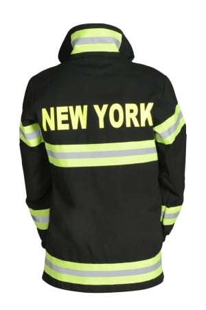 Junior Fire Fighter New York Suit Age 4 To 6 Years - Black