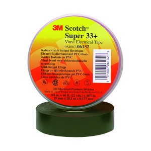 -commercial Tape Div 06132 Scotch 33 Plus Super Vinyl Electrical Tape, 0.75 In. X 66 Ft.