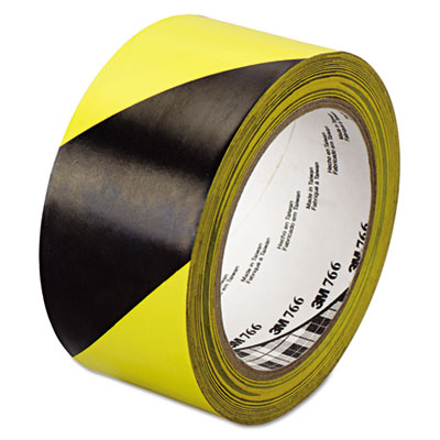 -commercial Tape Div 02120043181 766 Hazard Warning Tape - Black & Yellow