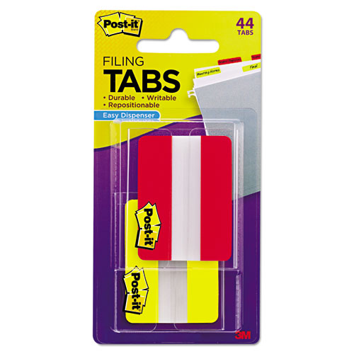 -commercial Tape Div 6862ry File Tabs - Red & Yellow