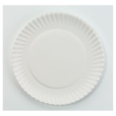 Pp6grewh White Paper Plates, 6 In.