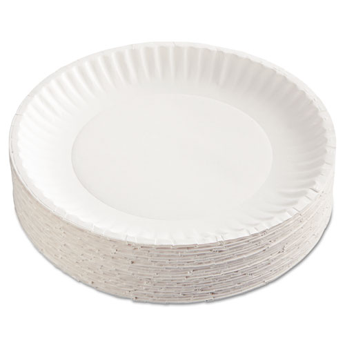 Pp9grawh Paper Plates, White - 9 In.