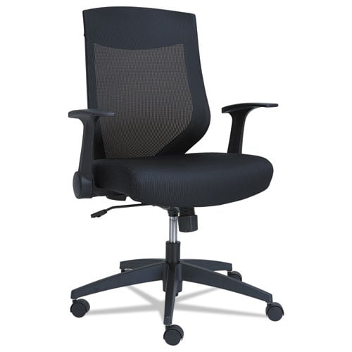 Alera Ebk4217 Synchro Mid-back Mesh Chair, Black & Black Frame