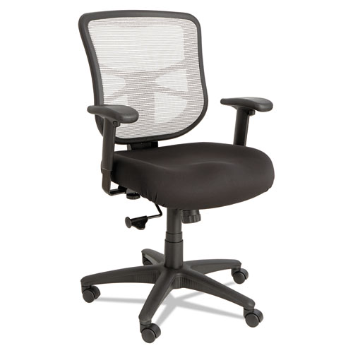 Elusion Series Mesh Mid-back Swivel & Tilt Chair, Black & White