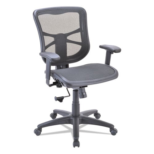 Elusion Series Air Mesh Mid-back Swivel & Tilt Chair, Black
