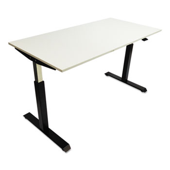 Alera Htpn1b Pneumatic Height Adjustable Table Base - Black