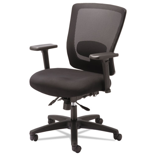 Alera Nv41m14 Envy Series Mesh Mid-back Multifunction Chair, Black