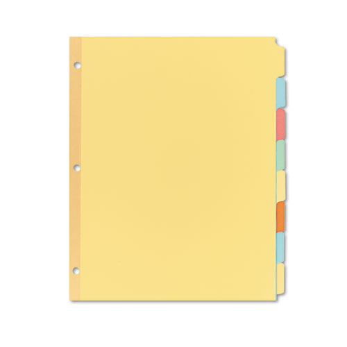 Avery-dennison 11509 Write-on Plain-tab Dividers, 8-tab, Letter, 24 Sets