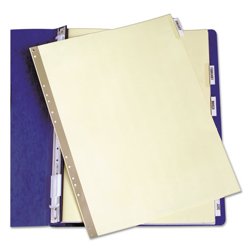 Avery-dennison 11730 Insertable Clear Tab Dividers For Data Binders, 6-tab, 11 X 9.5